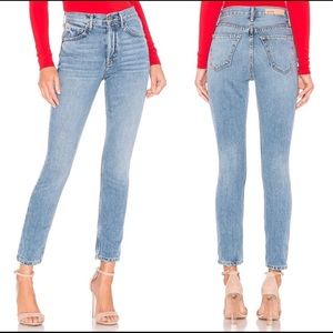 GRLFRND Karolina High Rise Skinny Crop Jeans